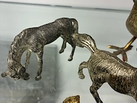 Lot 211 - metalen dierenfiguren - 6 stuks - afbeelding 2 van  6