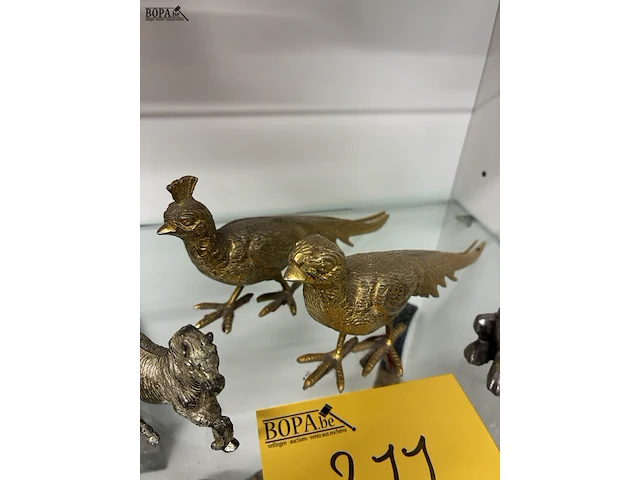 Lot 211 - metalen dierenfiguren - 6 stuks - afbeelding 5 van  6