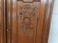 Lot 212 - kastdeuren houtsnijwerk. 4 stuks - afbeelding 2 van  3
