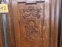 Lot 212 - kastdeuren houtsnijwerk. 4 stuks - afbeelding 3 van  3