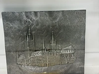 Lot 213 - aluminium 3d afbeelding lakenhallen ieper