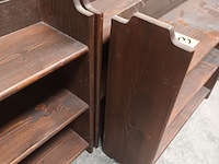 Lot 213 - boekenrek in 3 delen - afbeelding 4 van  5
