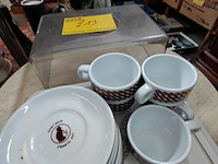 Lot 213 - cappuccinoset - authentiek italiaans - porselein - loge: le - afbeelding 2 van  4