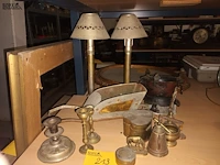 Lot 213 - koperen decoratie. 14 stuks