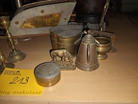 Lot 213 - koperen decoratie. 14 stuks - afbeelding 3 van  4