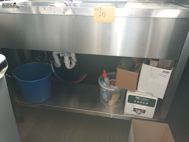 Lot 213 - rvs spoeltafel - afbeelding 3 van  3