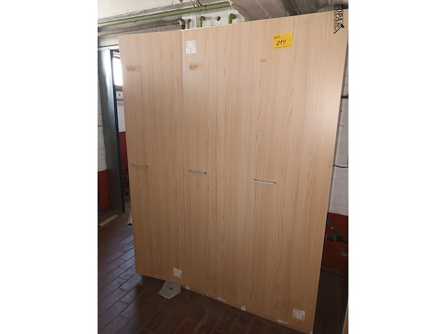 Lot 214 - kast met 3 deuren - afbeelding 1 van  2