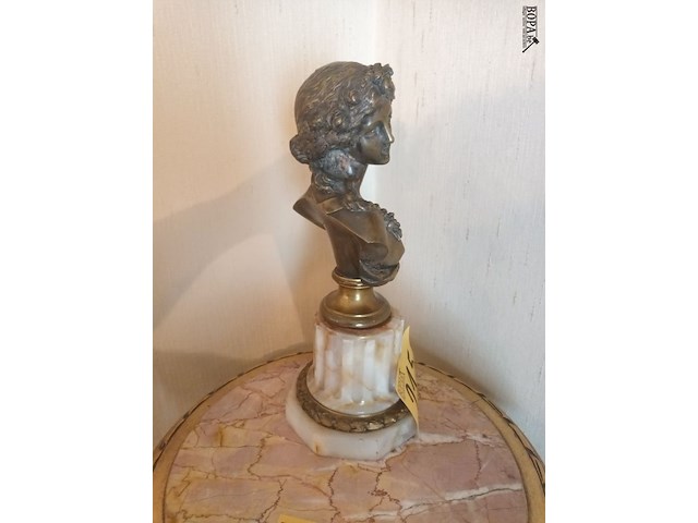 Lot 215 - bronzen beeld op sokkel - afbeelding 3 van  4