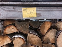 Lot 215 - houten kist met brandhout + lege kist - afbeelding 4 van  5
