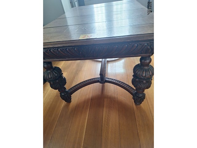 Lot 216 - antieke houten tafel - afbeelding 2 van  2