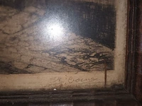 Lot 216 - oude tekeningen. 2 stuks - afbeelding 5 van  5