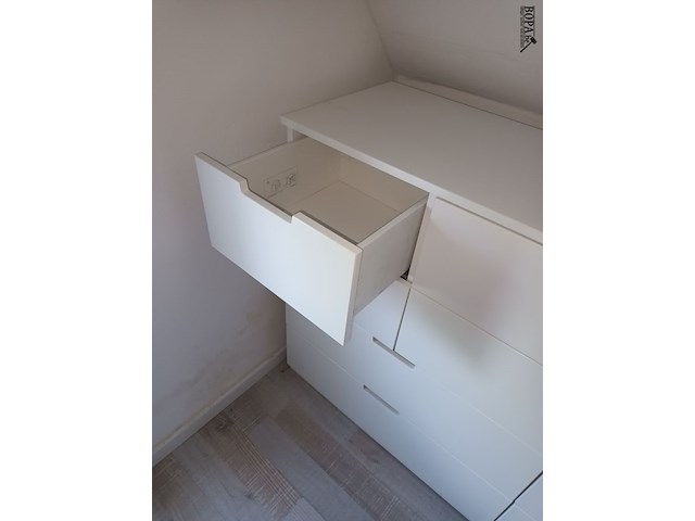 Lot 216 - witte ladekast. 3 stuks - afbeelding 4 van  5