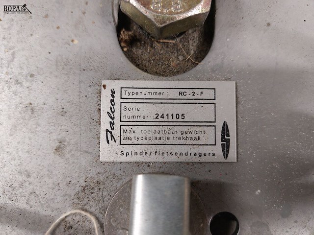 Lot 218 - autofietsrek falcon - afbeelding 2 van  2