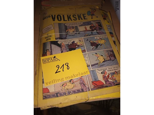 Lot 218 - lot stripmagazines ons volkske - afbeelding 1 van  4