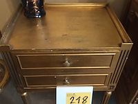 Lot 218 - verguld ladekastje - afbeelding 4 van  4