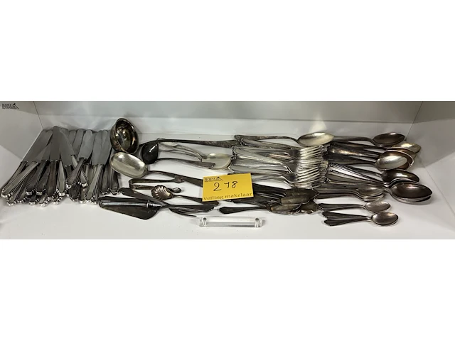 Lot 218 - verzilverd bestek jograbo 100 - afbeelding 1 van  5