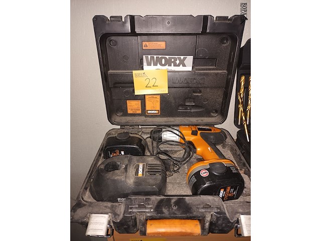 Lot 22 - accu schroefmachine worx - afbeelding 1 van  4