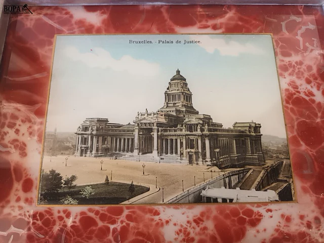 Lot 22 - dienblad bruxelles. palais de justice - afbeelding 2 van  4