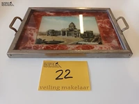 Lot 22 - dienblad bruxelles. palais de justice - afbeelding 3 van  4