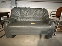 Lot 22 - grijze lederen zetel - afbeelding 3 van  3