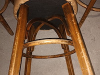 Lot 22 - houten kruk beige. 10 stuks - afbeelding 4 van  4