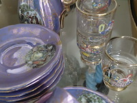 Lot 22 - lot vintage porseleinen thee servies - afbeelding 4 van  5
