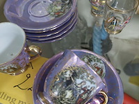 Lot 22 - lot vintage porseleinen thee servies - afbeelding 5 van  5