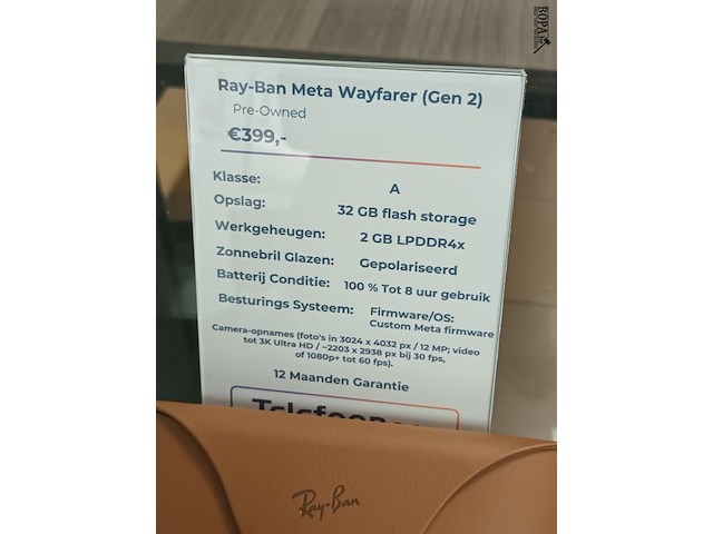 Lot 22 - ray-ban smart glasses - afbeelding 2 van  3