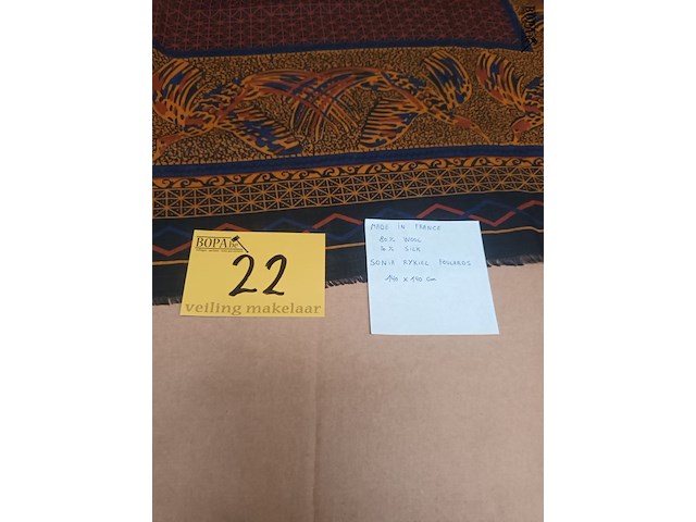 Lot 22 - sjaal sonia rykiel - afbeelding 4 van  4