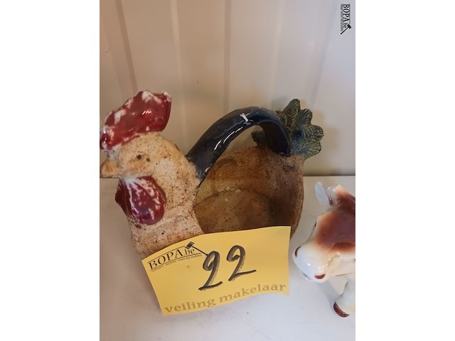 Lot 22 - vintage boerderij deco. 2 stuks - afbeelding 2 van  3