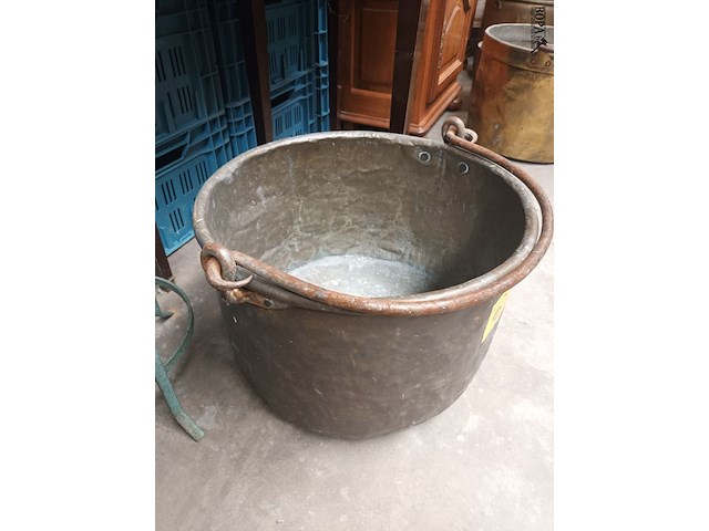 Lot 221 - koperen ketel - afbeelding 3 van  3