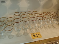 Lot 222 - glasservies. 37 stuks - afbeelding 1 van  5