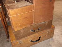 Lot 222 - houten materiaalkoffers. 4 stuks - afbeelding 2 van  4