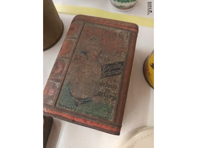 Lot 224 - oude blikken. 11 stuks - afbeelding 4 van  5