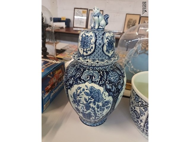 Lot 225 - blauwe delft. 3 stuks - afbeelding 2 van  5