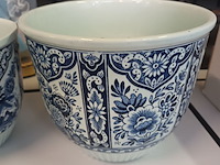 Lot 225 - blauwe delft. 3 stuks - afbeelding 4 van  5