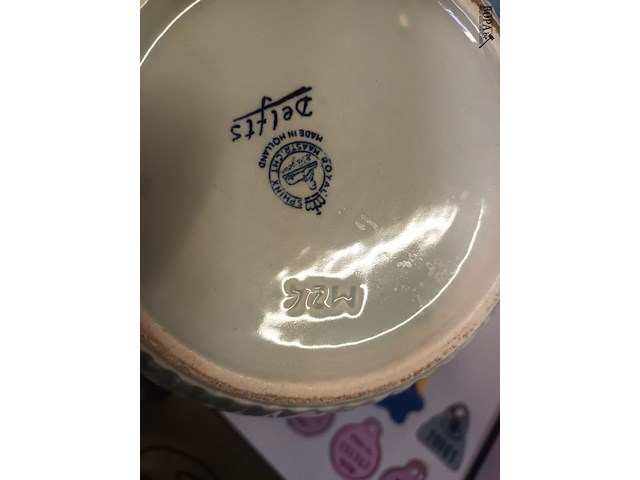 Lot 225 - blauwe delft. 3 stuks - afbeelding 5 van  5