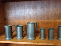 Lot 225 - kannetjes in tin. 7 stuks - afbeelding 3 van  4