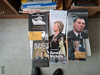 Lot 225 - lot van 6 boeken: politieke memoires binnen en buitenland - afbeelding 1 van  1
