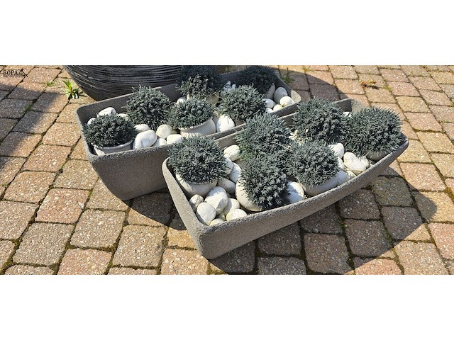 Lot 226 - bloempotten. 3 stuks - afbeelding 2 van  3