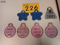 Lot 226 - fietsplaatjes. 7 stuks - afbeelding 1 van  4
