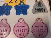 Lot 226 - fietsplaatjes. 7 stuks - afbeelding 3 van  4