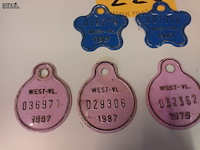 Lot 226 - fietsplaatjes. 7 stuks - afbeelding 4 van  4