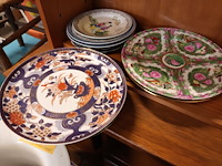 Lot 226 - oosterse sierborden. 14 stuks - afbeelding 4 van  6
