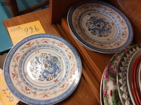 Lot 226 - oosterse sierborden. 14 stuks - afbeelding 6 van  6