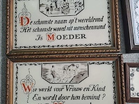 Lot 226 - vintage spreuken in kader met levenswijsheden - afbeelding 3 van  3