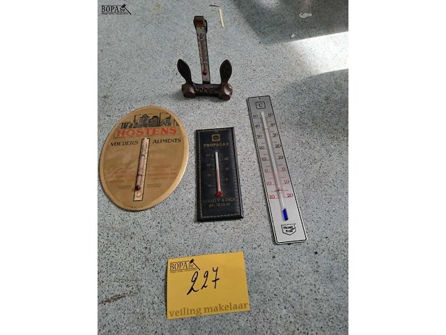 Lot 227 - oude thermometers - afbeelding 1 van  2