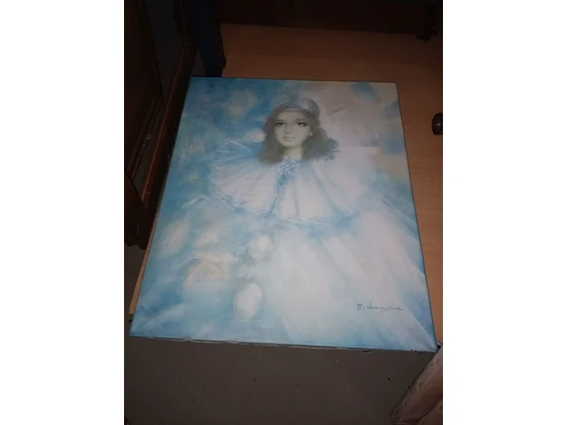 Lot 227 - schilderij op doek. 3 stuks - afbeelding 3 van  5