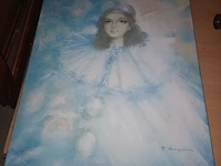 Lot 227 - schilderij op doek. 3 stuks - afbeelding 3 van  5