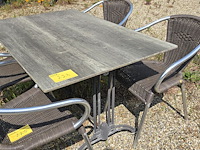 Lot 228 - terrastafel. 6 stuks - afbeelding 2 van  5